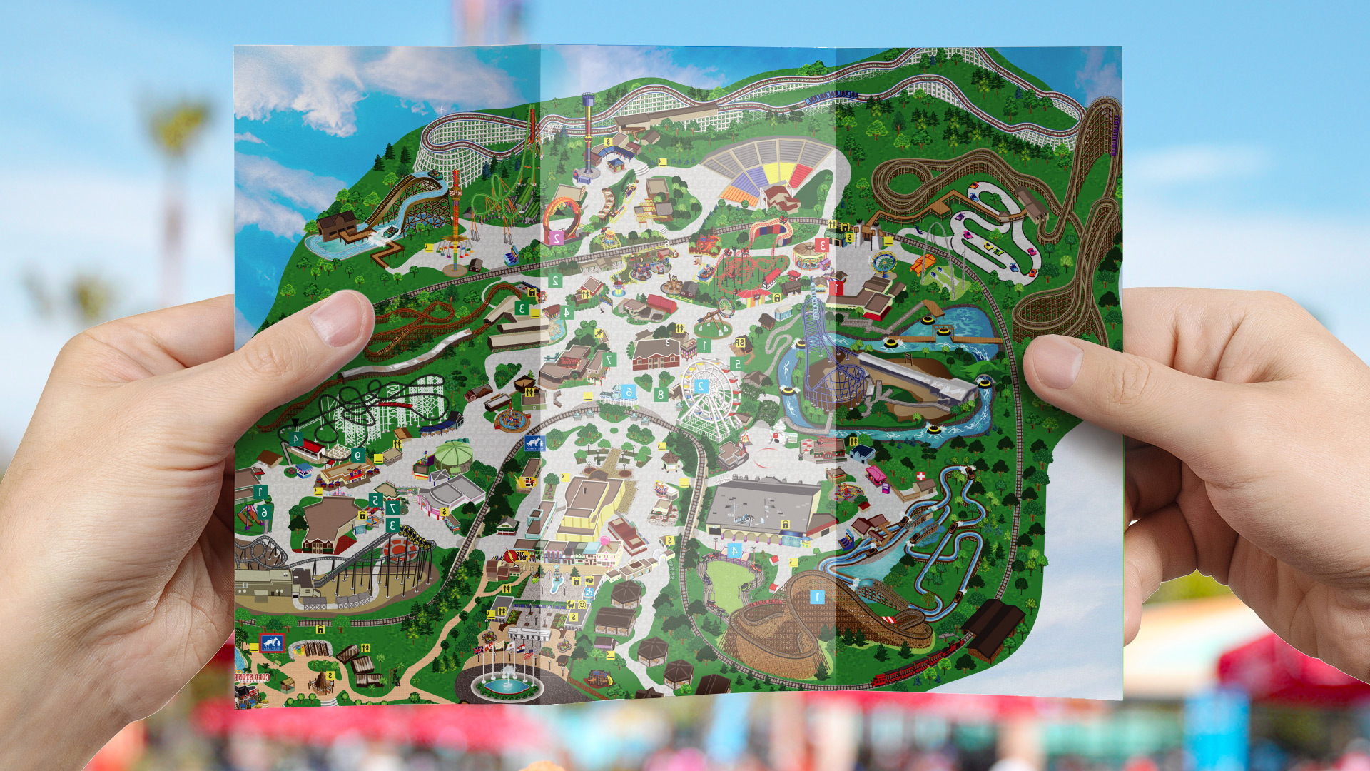 Maps Six Flags Discovery Kingdom