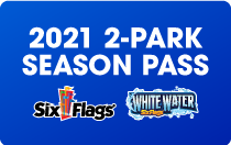 2021 2 Park Season Pass Six Flags and White Water