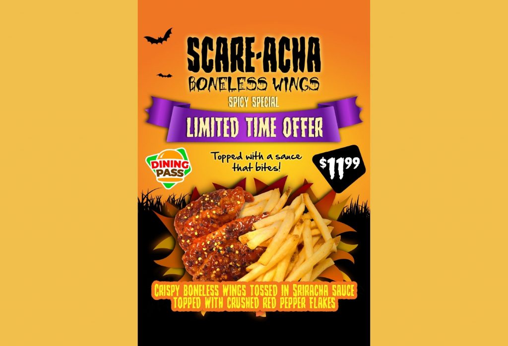 Scare-Acha Boneless Wings