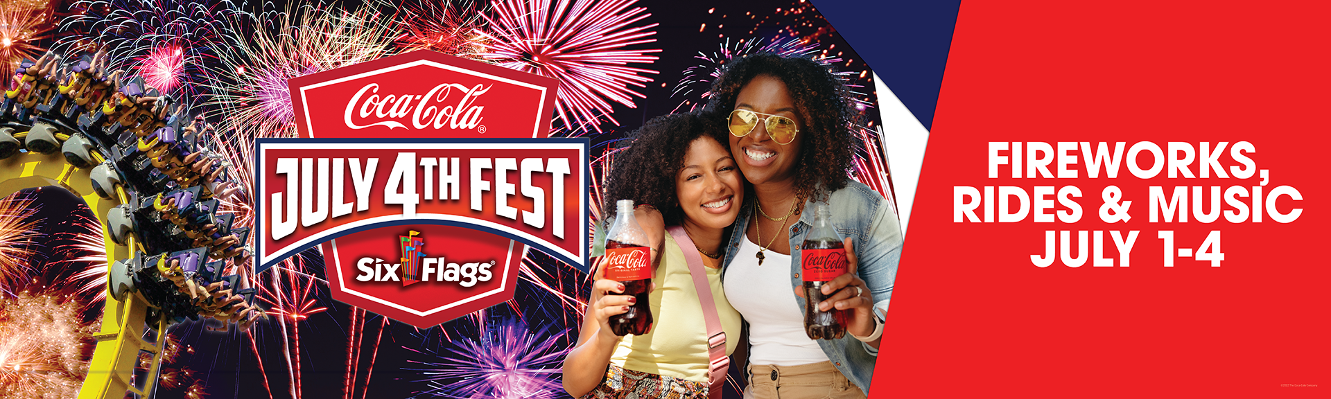 July 4th Firework Celebration Six Flags New England