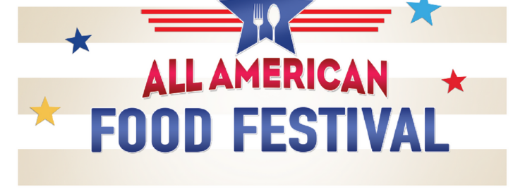 all american food festival logo