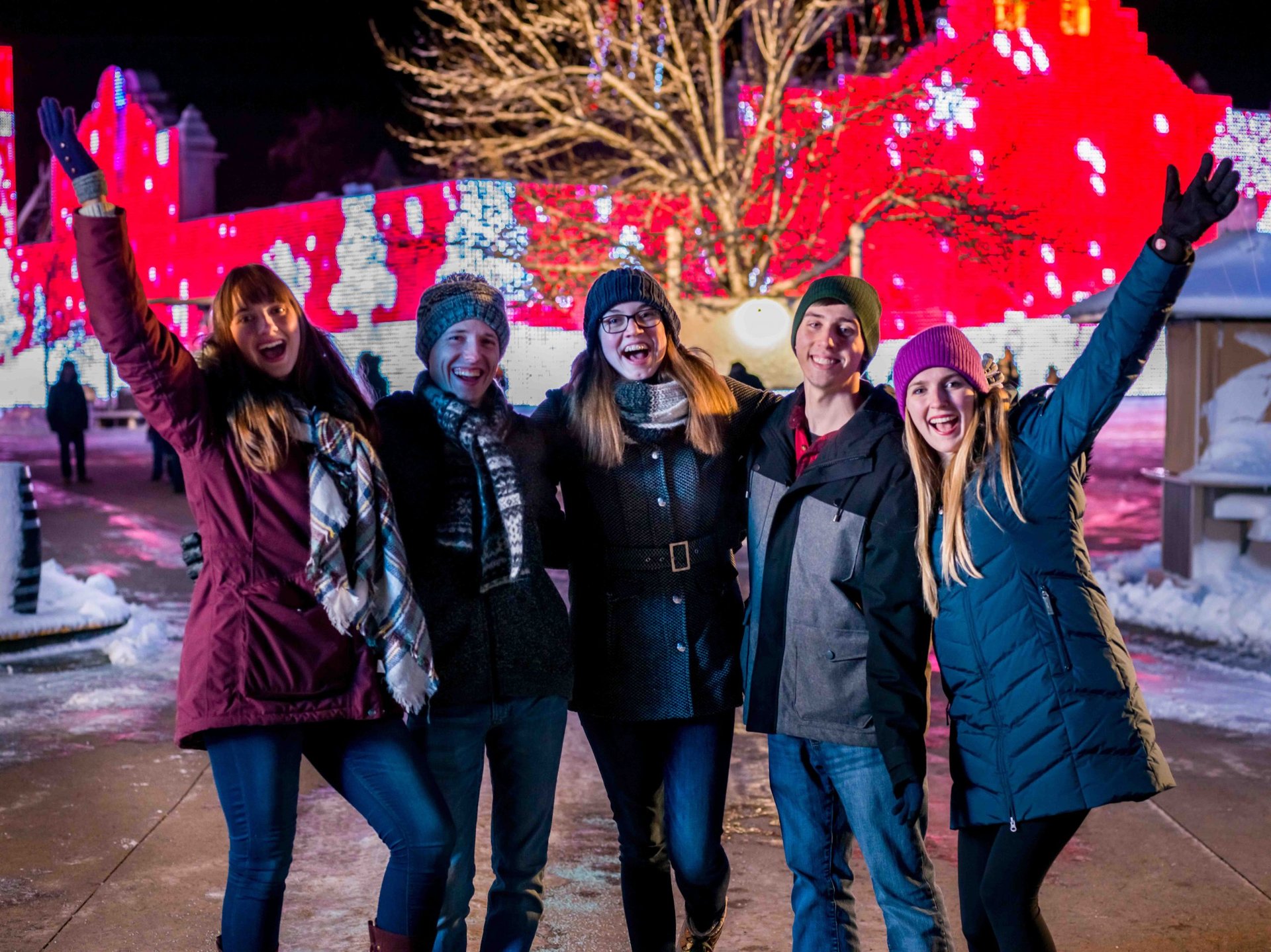 A group of smiling guests.