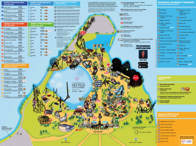 Park Map La Ronde - LR 2025 Park Map 768x574 