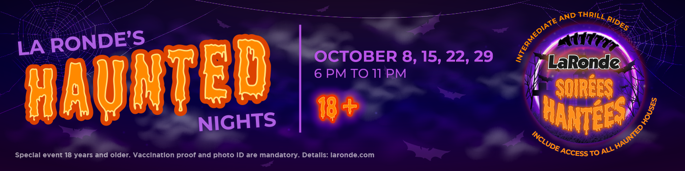 La Ronde's Haunted Nights Banner