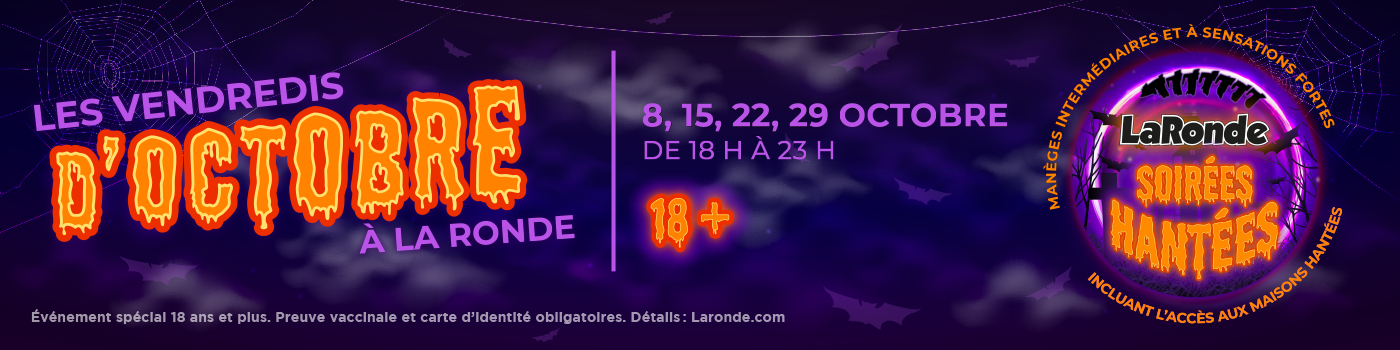 La Ronde's Haunted Nights Banner
