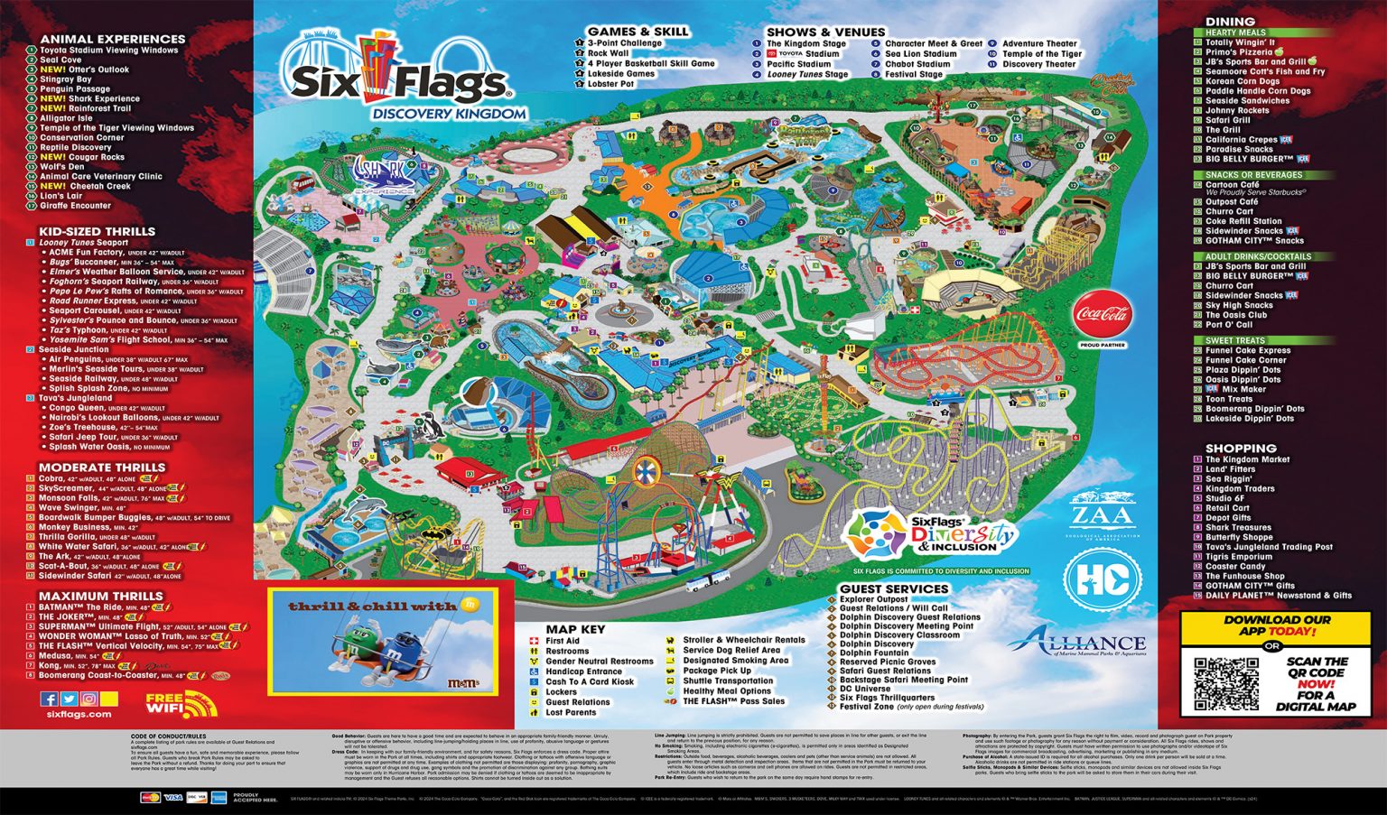Maps Six Flags Discovery Kingdom - SFDK Map Landing Page 1536x903 