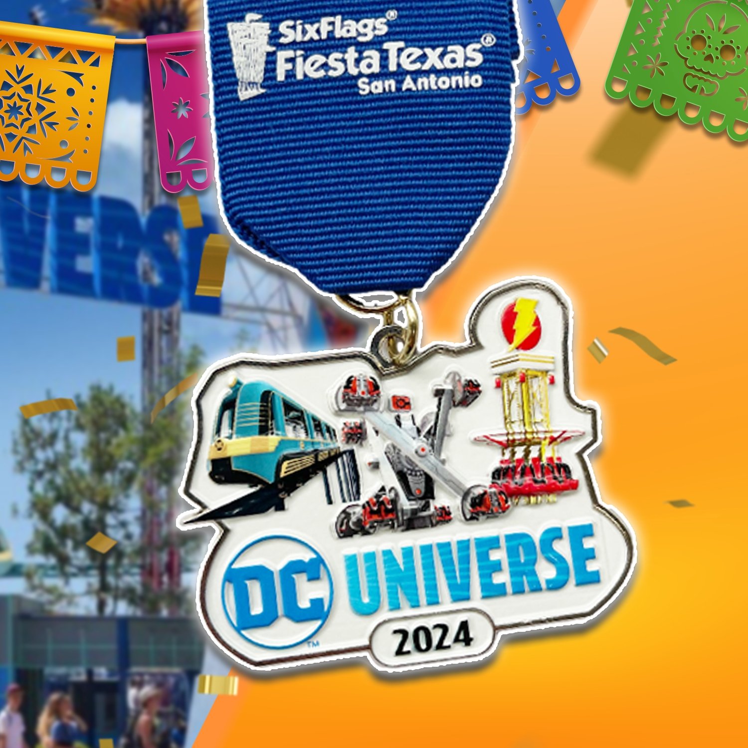 Diamond Pass Holders Exclusive Fiesta Medal Giveaway Six Flags Fiesta