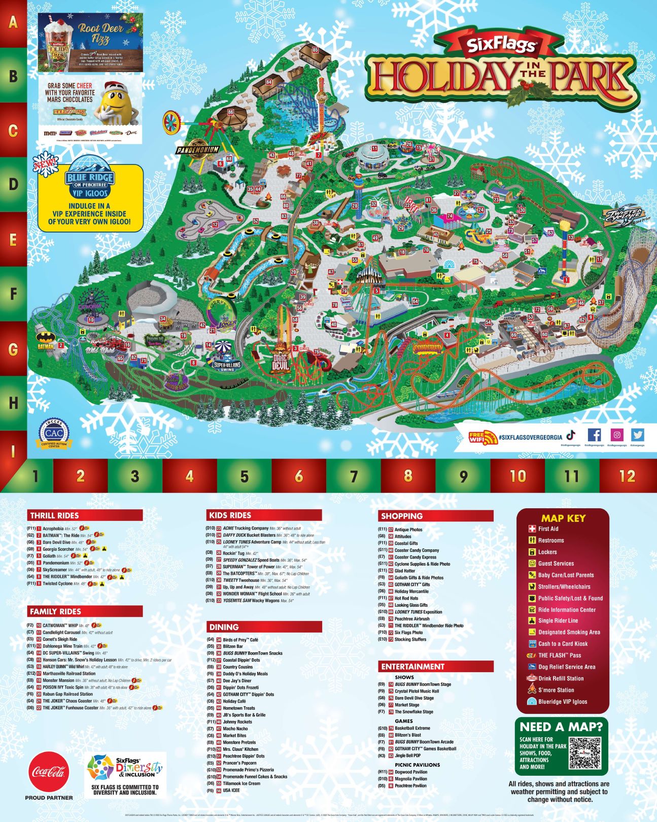 Maps Six Flags Over Georgia - Web File SFOG HIP Park Map Directory 2022%E2%80%9448x60%E2%80%94221111LR3 Page 0001