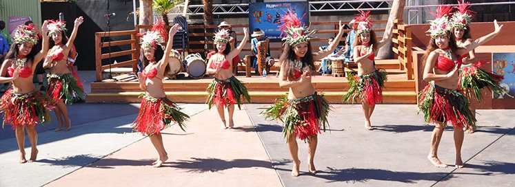 dancers at the park performing