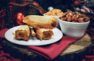 Pork tamale dinner - available during Holiday in the Park