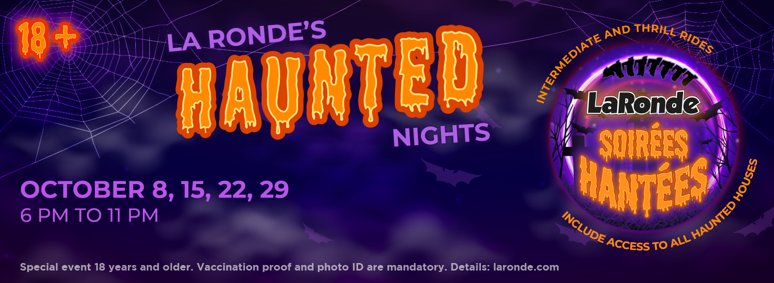 La Ronde's Haunted Nights Banner