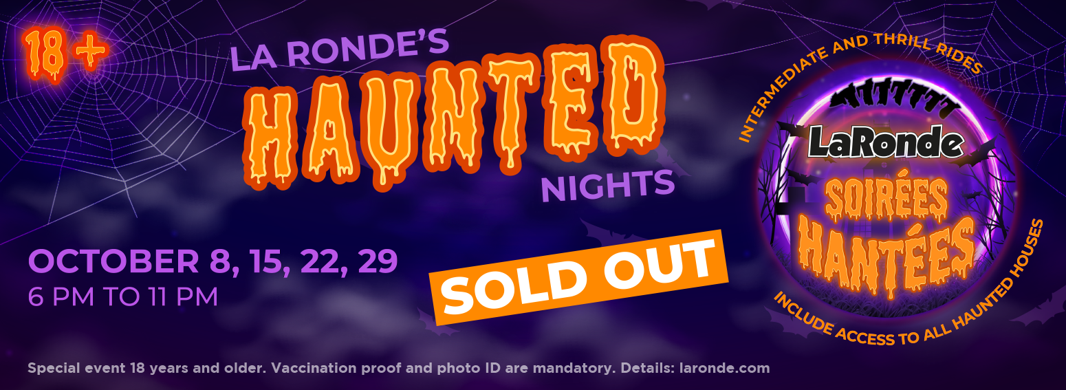La Ronde's Haunted Nights Banner