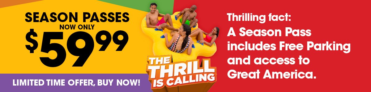 Six Flags Season Pass now only $59.99