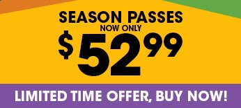 Six Flags Season Pass now only $52.99