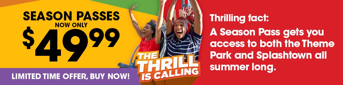 Six Flags Season Pass now only $49.99