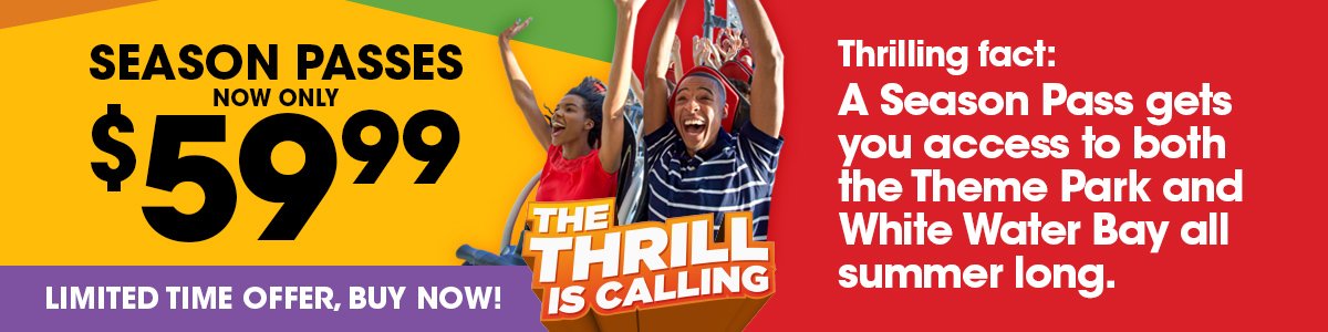 Six Flags Season Pass now only $59.99