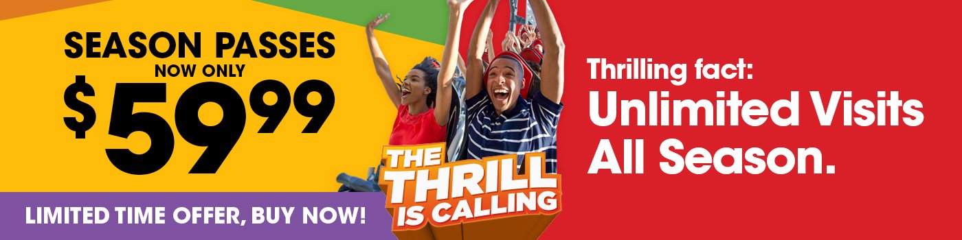 Six Flags Season Pass now only $59.99